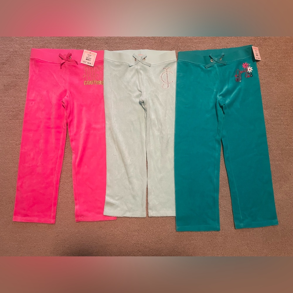 NWT Girls Juicy Couture Pants, size 5 (x2) and size 6